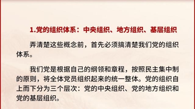 黨支部、黨小組、黨委、黨工委、黨組……這些概念你都清楚嗎